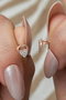 Heliophilia Silver Pendientes de Plata de Ley 925 con Oro Rosa y Circón